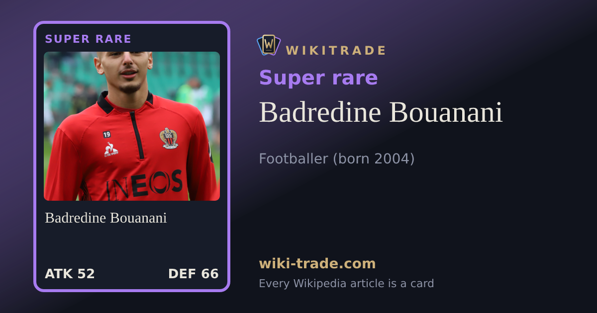 Badredine Bouanani — Super rare card