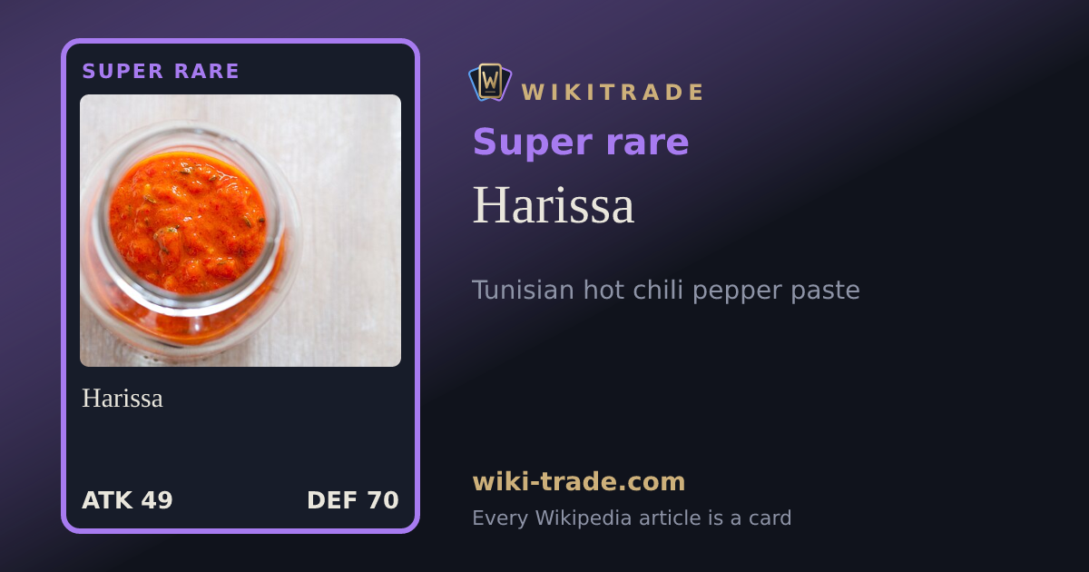 Harissa — Super rare card