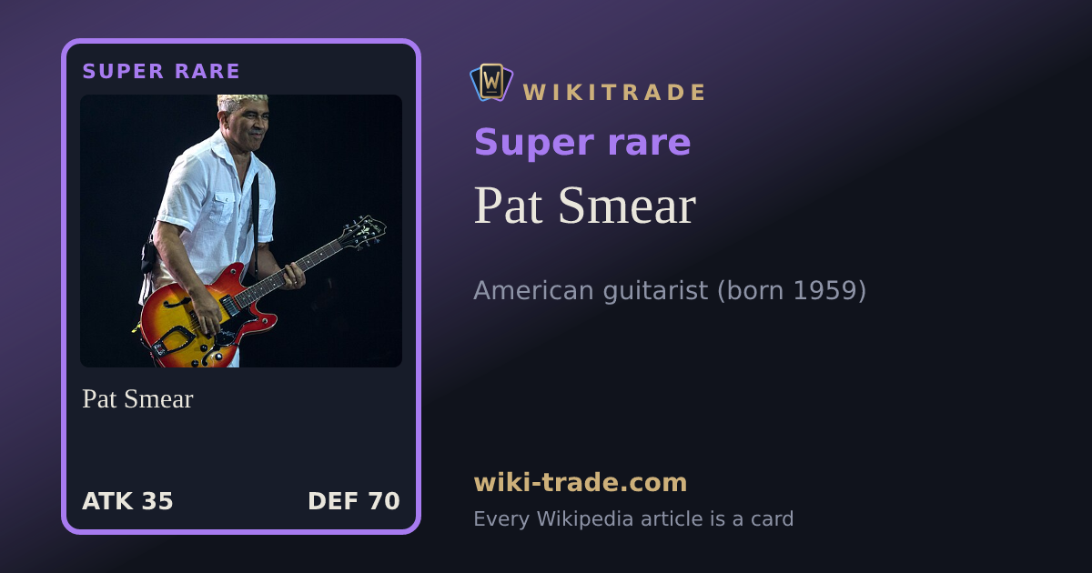 Pat Smear — Super rare card