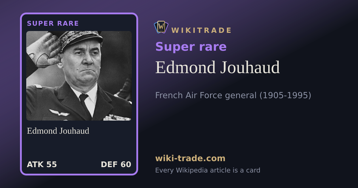 Edmond Jouhaud — Super rare card