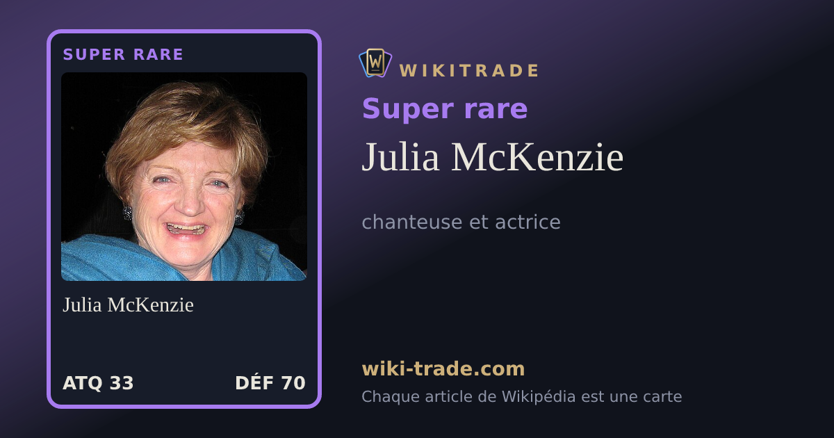 Julia McKenzie — carte Super rare