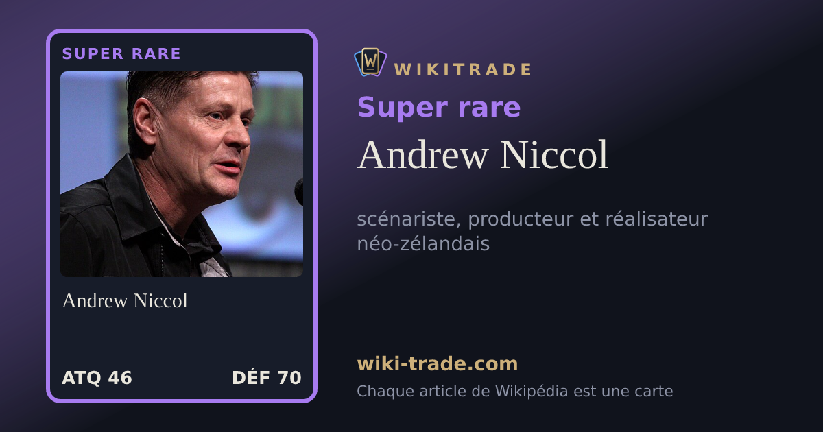 Andrew Niccol — carte Super rare