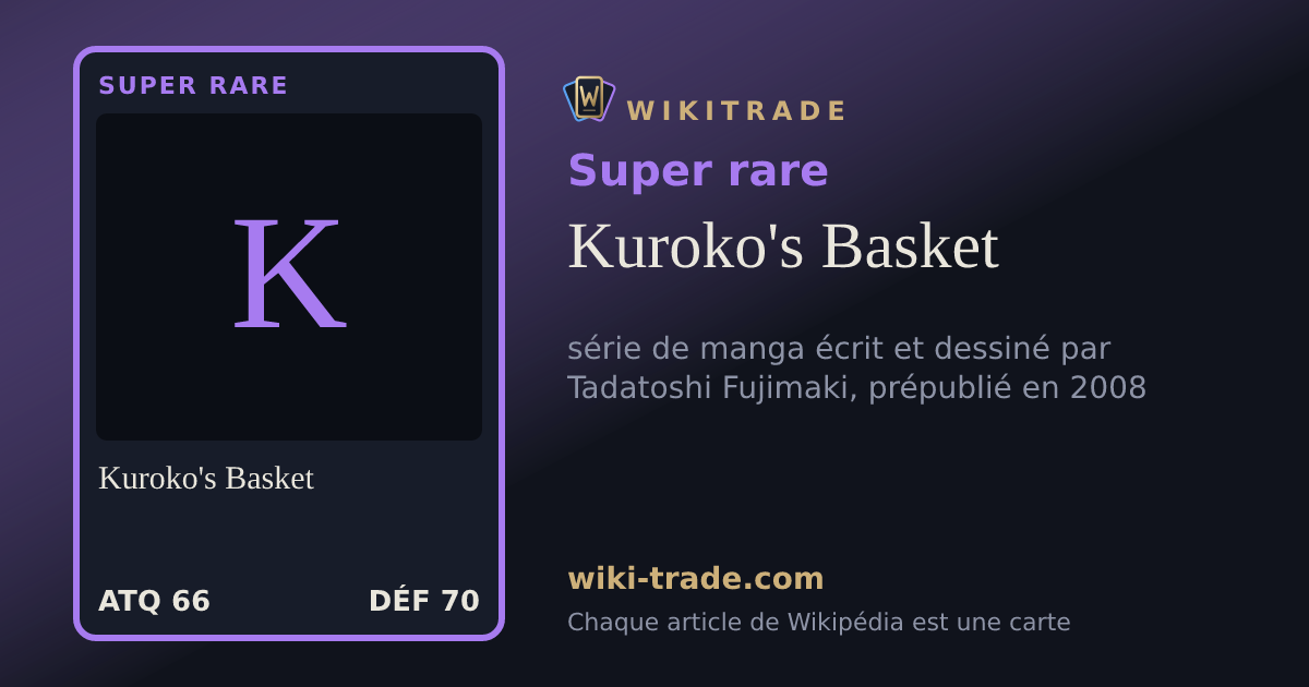 Kuroko's Basket — carte Super rare