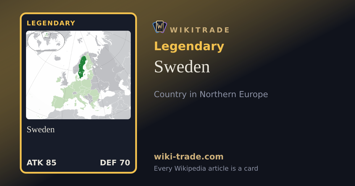 Sweden — Legendary card