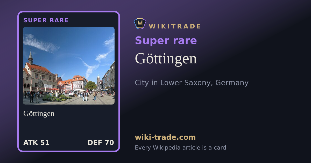 Göttingen — Super rare card