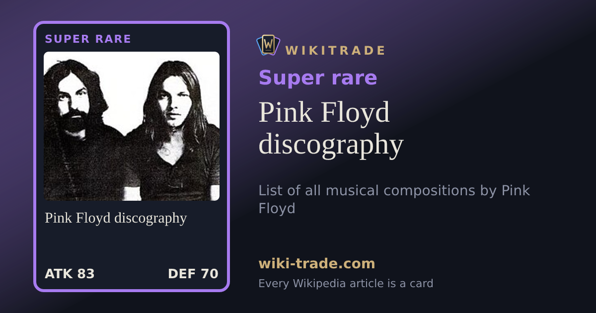 Pink Floyd discography — Super rare card