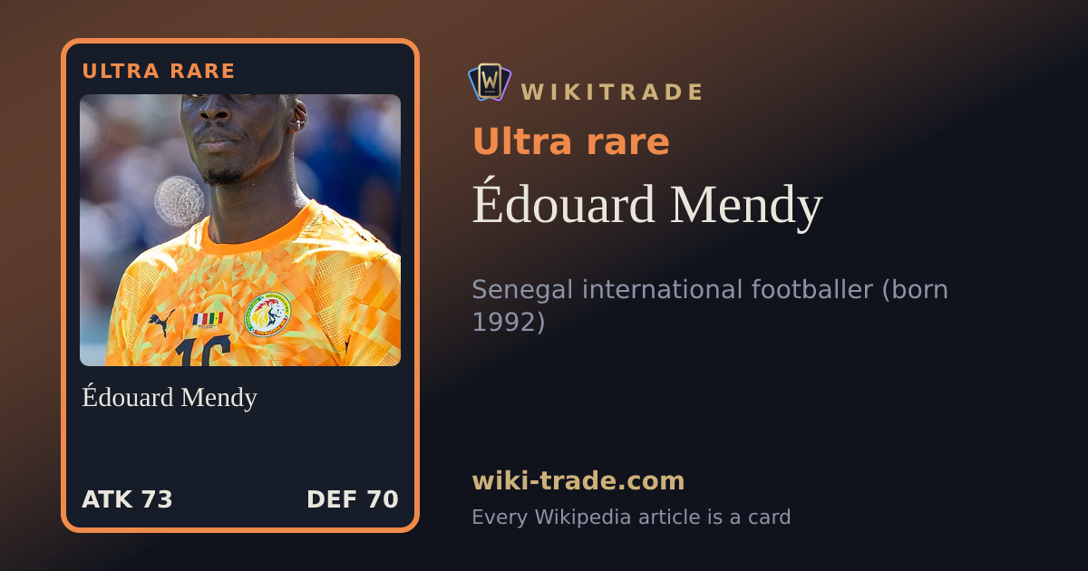 Édouard Mendy — Ultra rare card