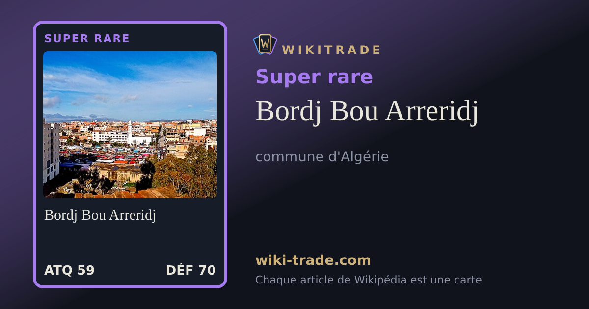 Bordj Bou Arreridj — carte Super rare