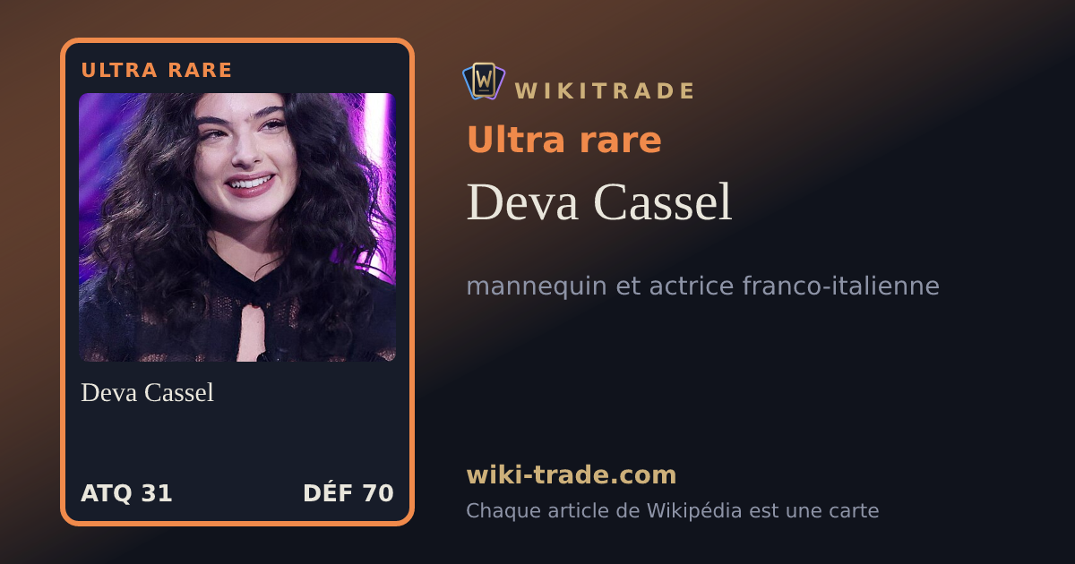 Deva Cassel — carte Ultra rare