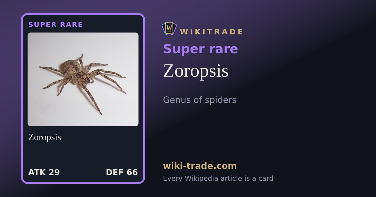Zoropsis — Super rare card