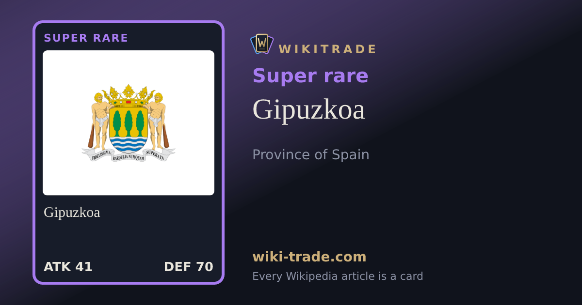 Gipuzkoa — Super rare card