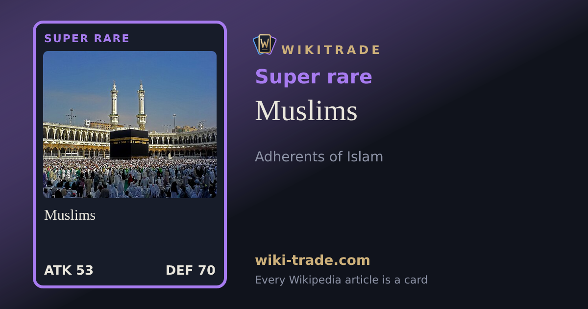 Muslims — Super rare card