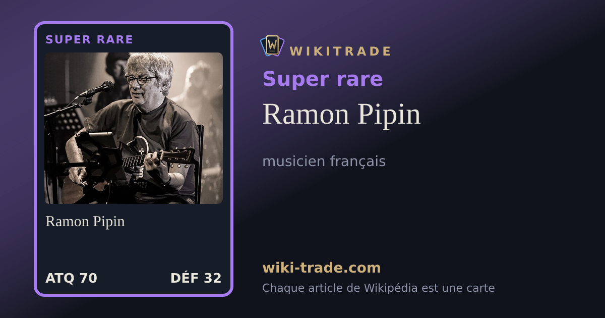 Ramon Pipin — carte Super rare