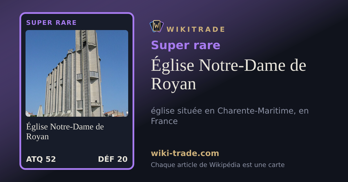 Église Notre-Dame de Royan — carte Super rare