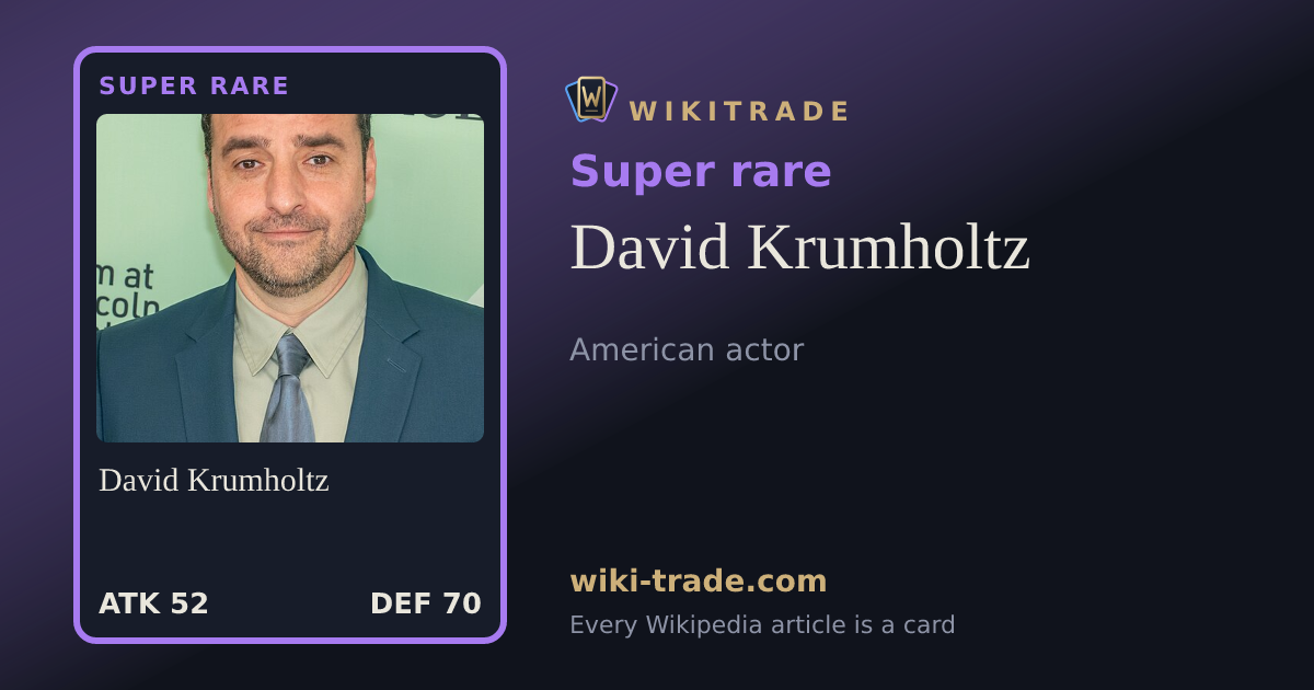 David Krumholtz — Super rare card