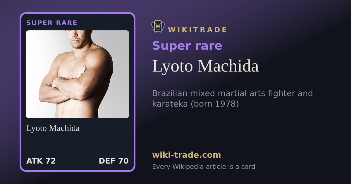 Lyoto Machida — Super rare card