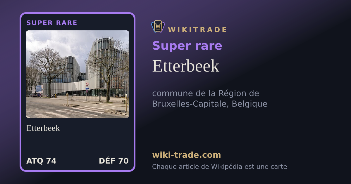 Etterbeek — carte Super rare