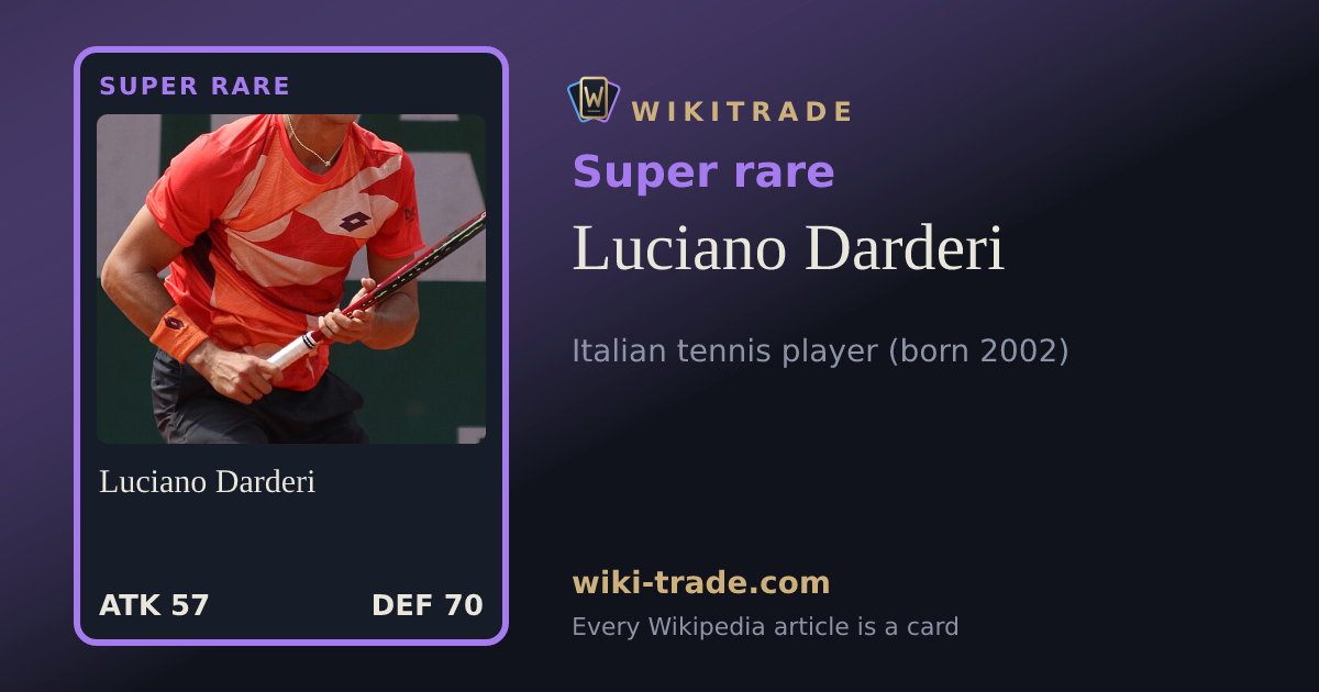 Luciano Darderi — Super rare card