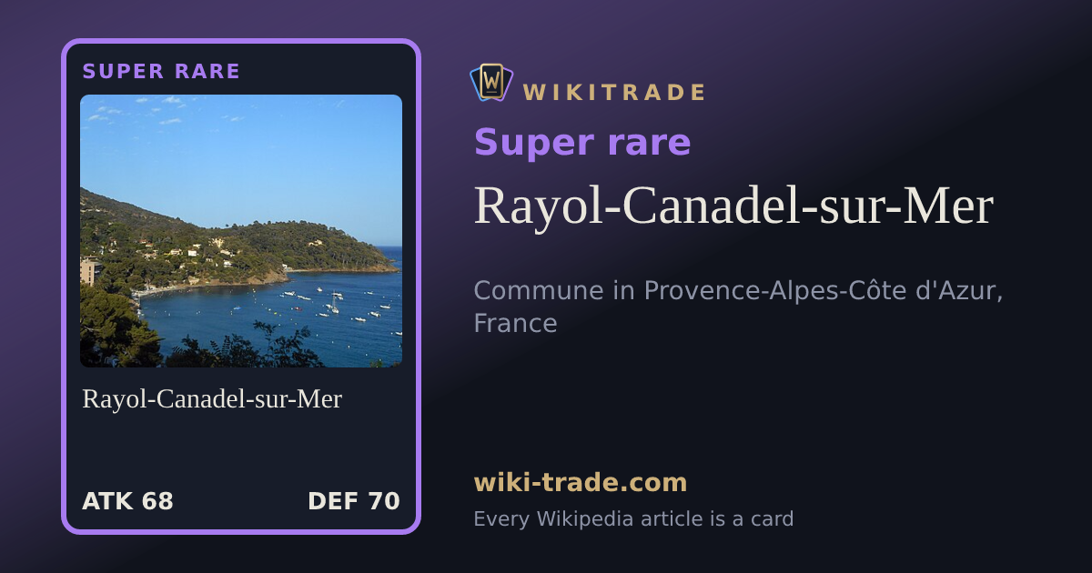 Rayol-Canadel-sur-Mer — Super rare card