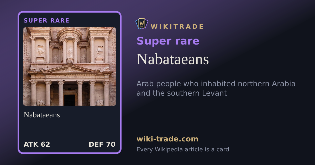 Nabataeans — Super rare card
