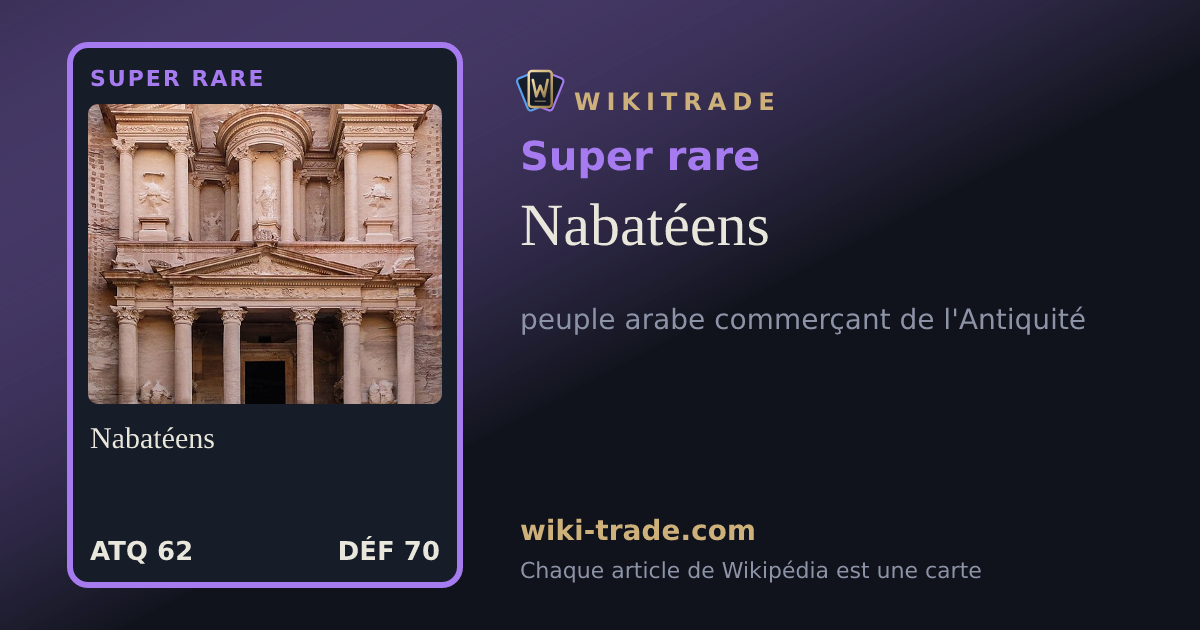 Nabatéens — carte Super rare