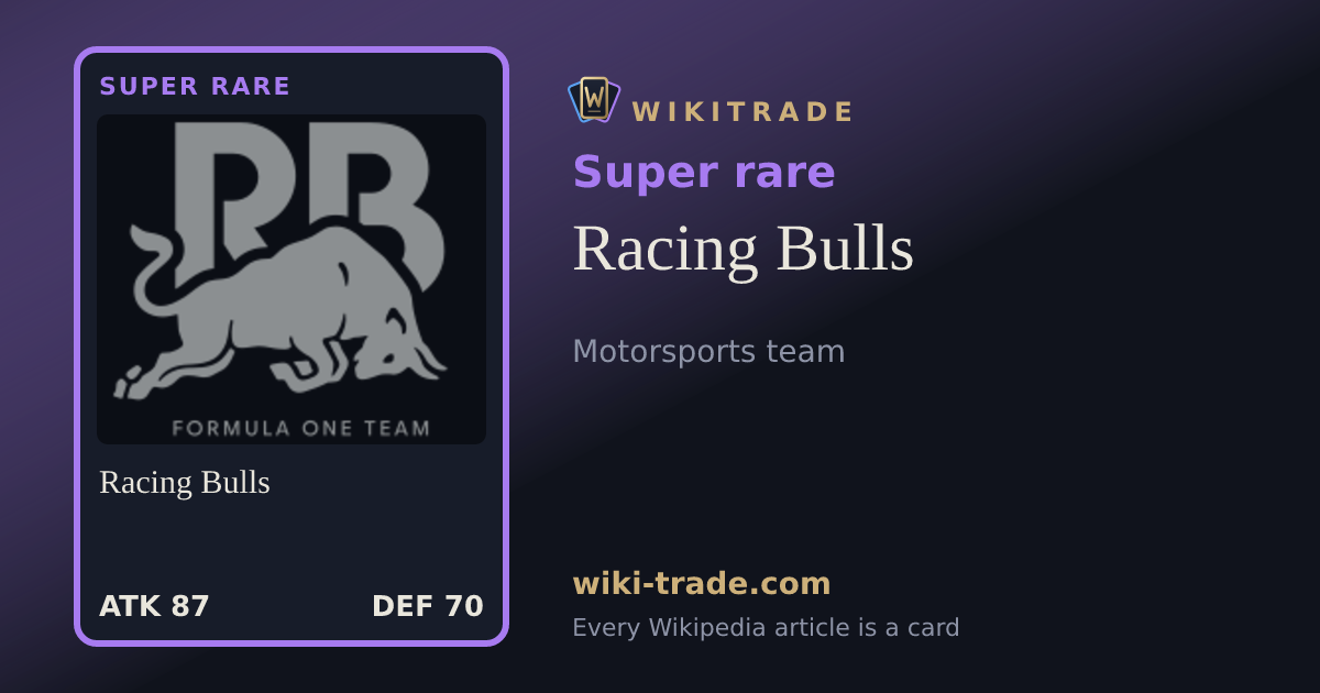 Racing Bulls — Super rare card