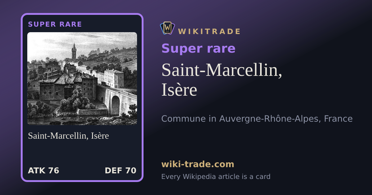 Saint-Marcellin, Isère — Super rare card