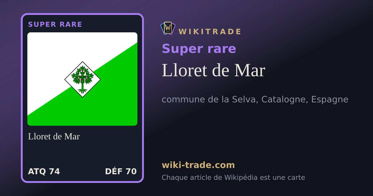 Lloret de Mar — carte Super rare