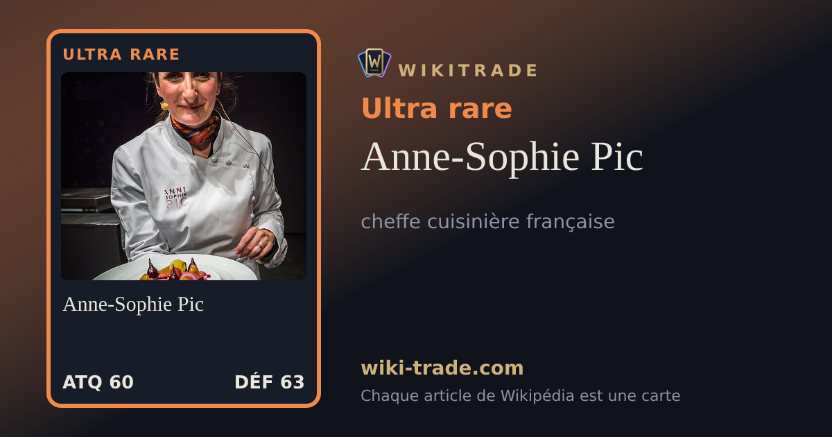 Anne-Sophie Pic — carte Ultra rare