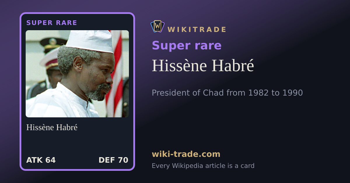 Hissène Habré — Super rare card