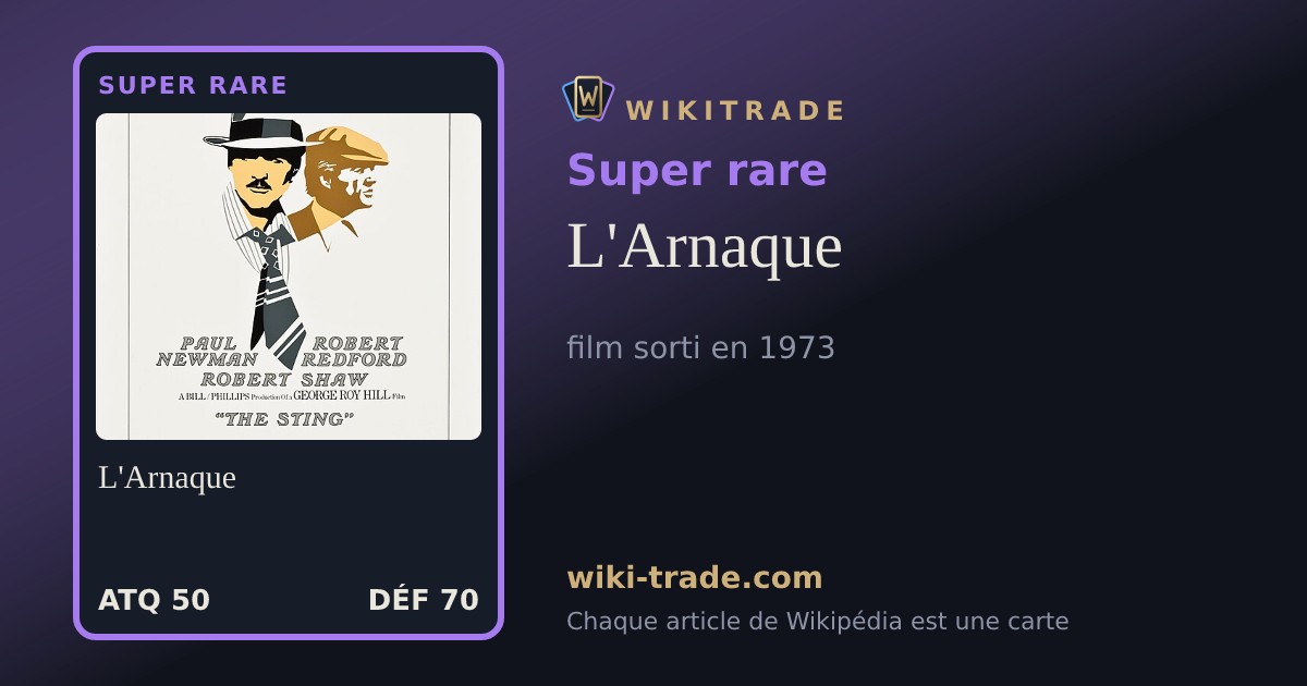 L'Arnaque — carte Super rare