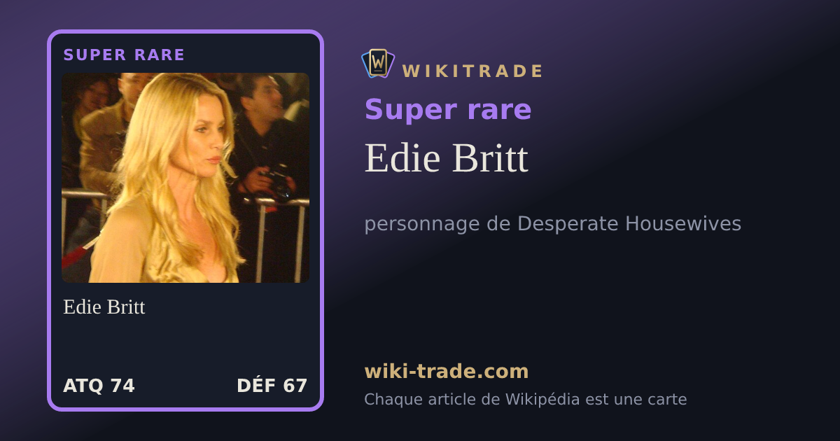 Edie Britt — carte Super rare