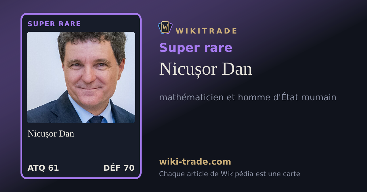 Nicușor Dan — carte Super rare