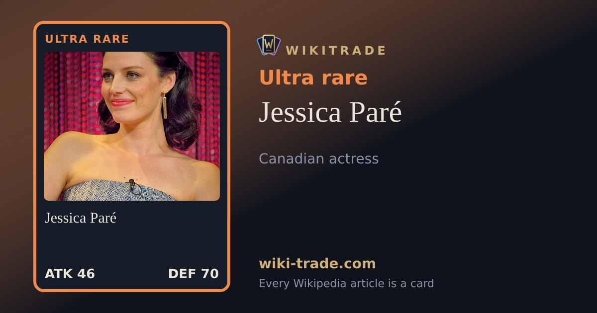 Jessica Paré — Ultra rare card
