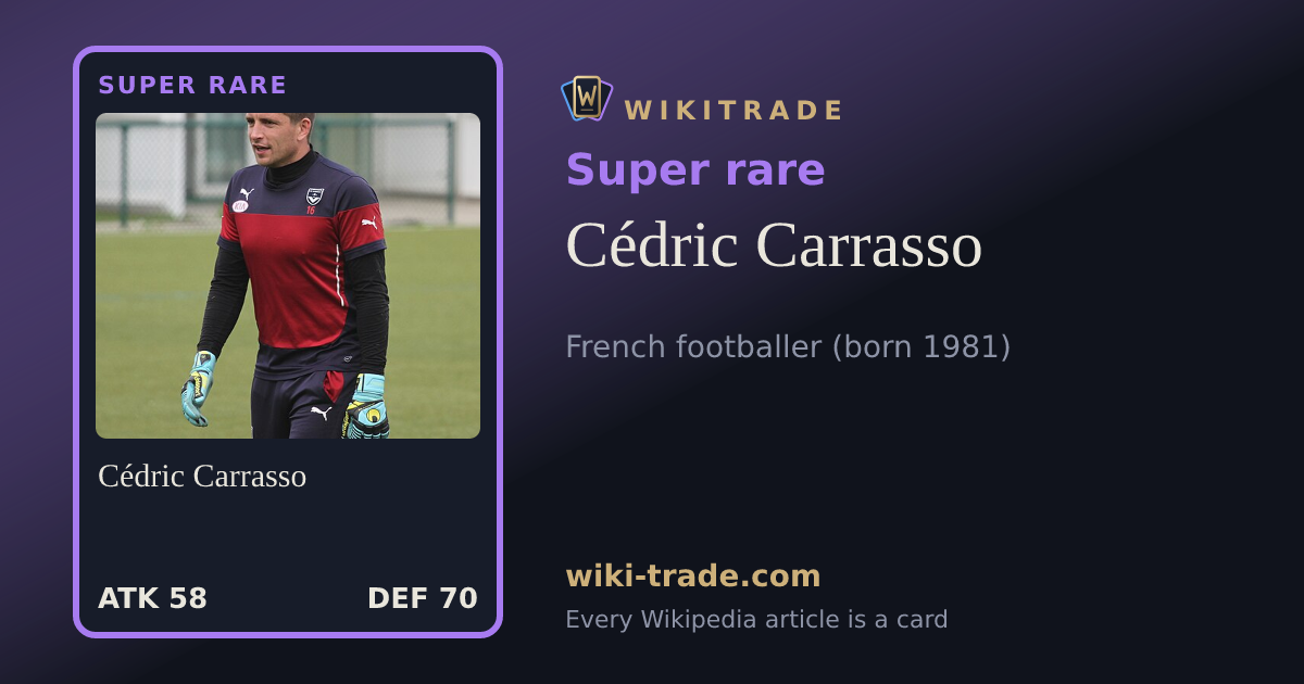 Cédric Carrasso — Super rare card
