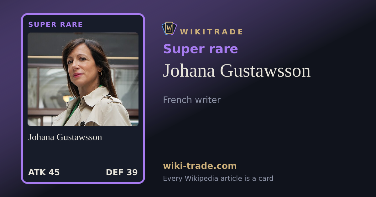 Johana Gustawsson — Super rare card