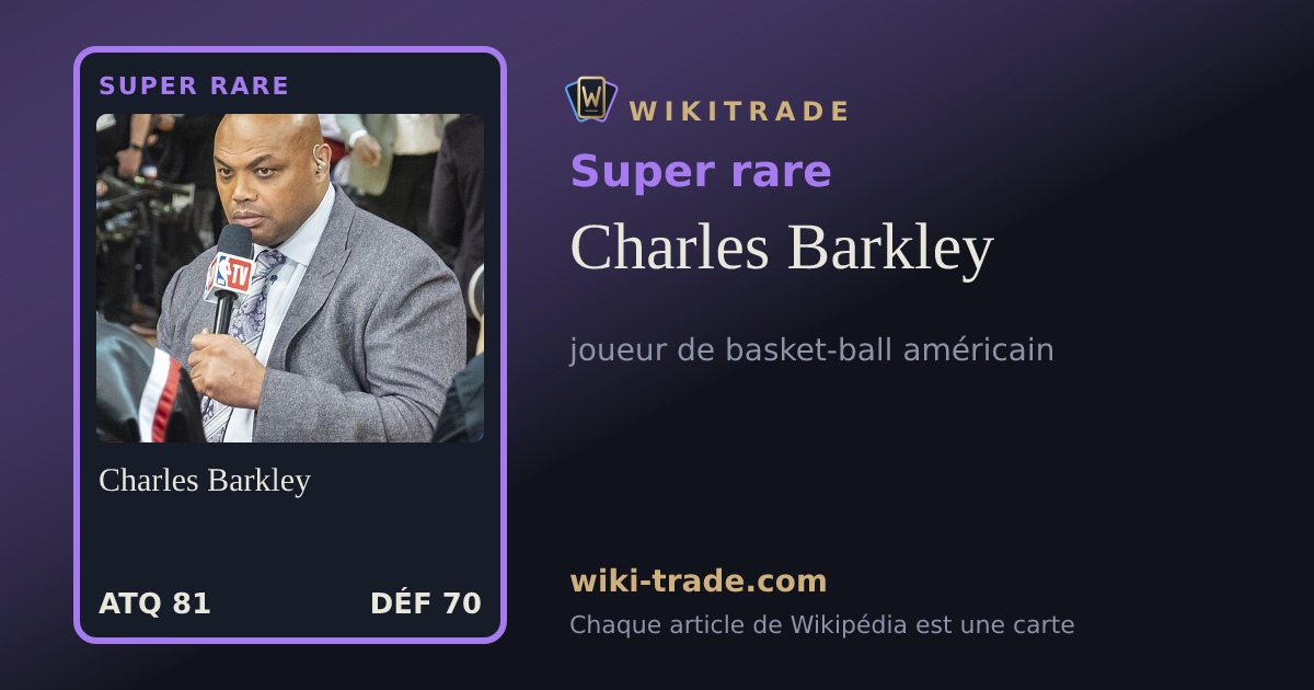 Charles Barkley — carte Super rare