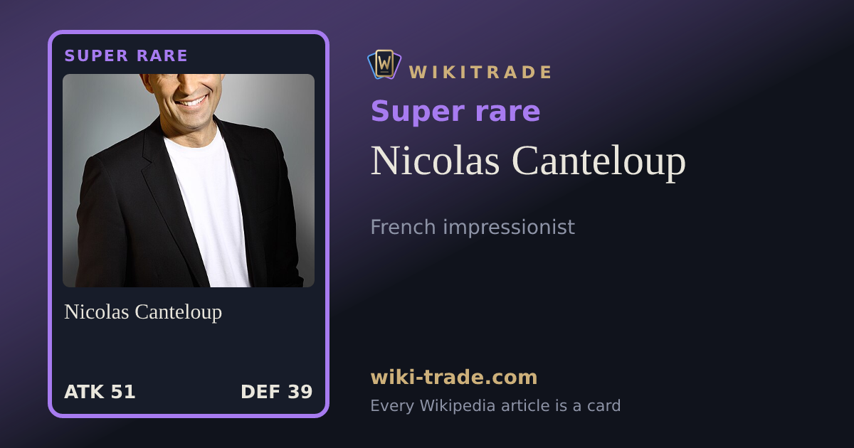 Nicolas Canteloup — Super rare card