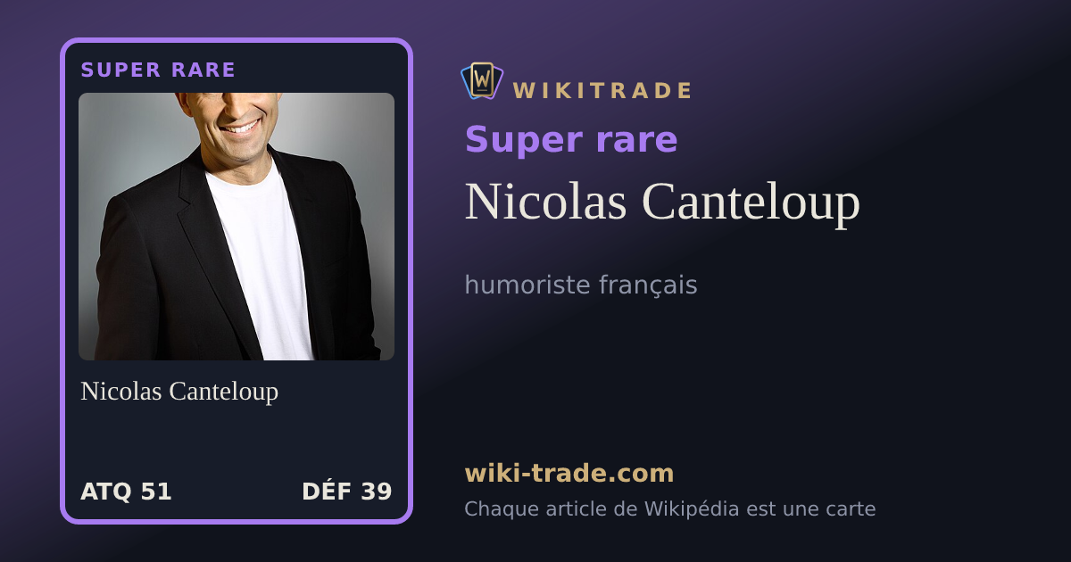 Nicolas Canteloup — carte Super rare
