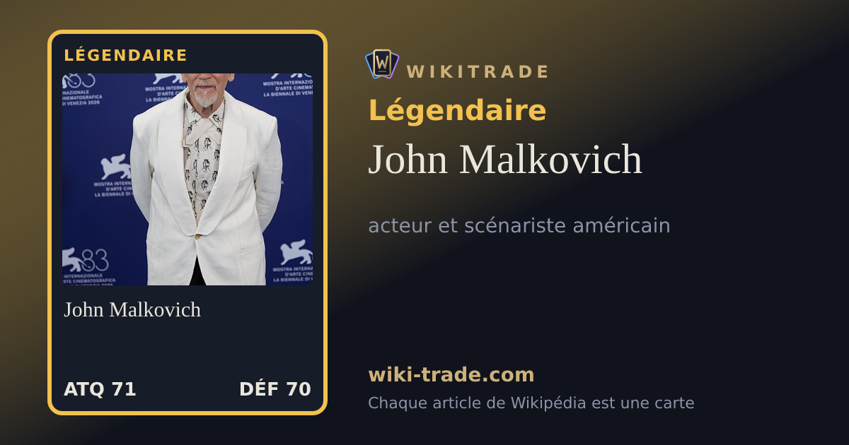 John Malkovich — carte Légendaire