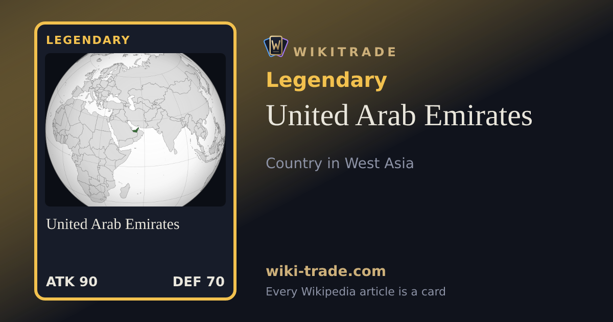 United Arab Emirates — Legendary card