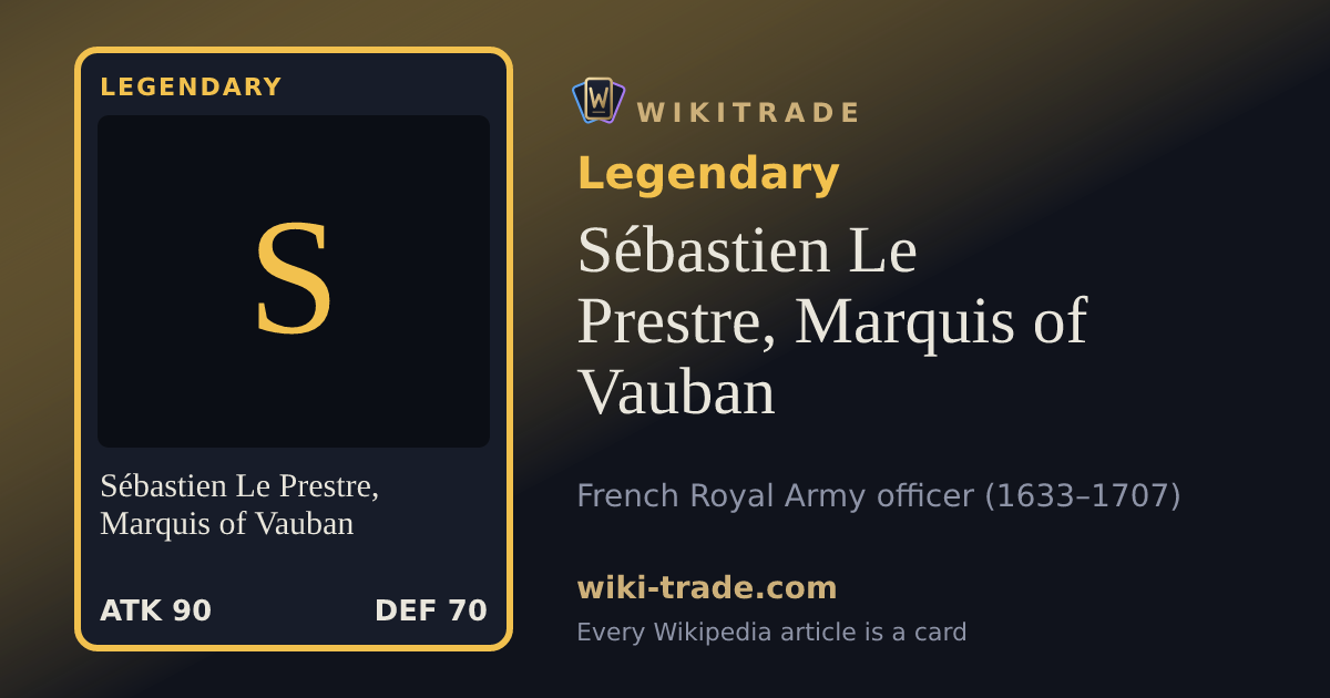 Sébastien Le Prestre, Marquis of Vauban — Legendary card