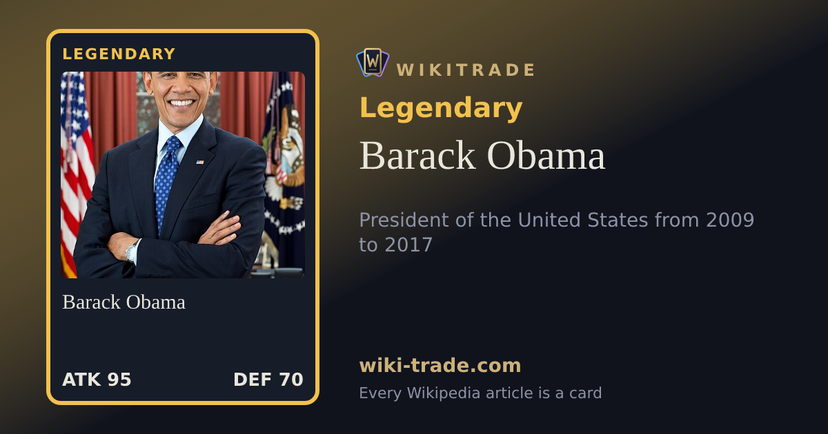 Barack Obama — Legendary card