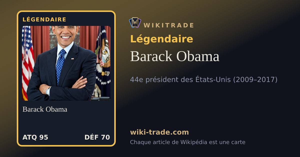Barack Obama — carte Légendaire