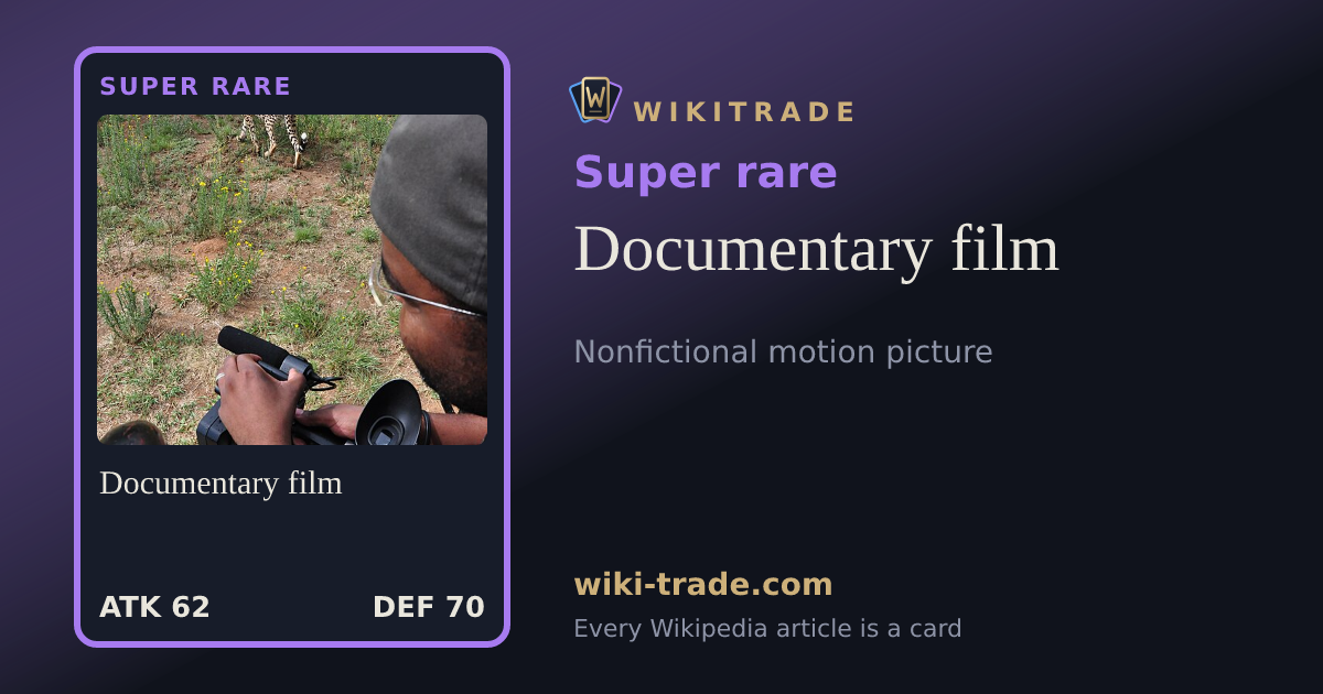 Documentary film — Super rare card