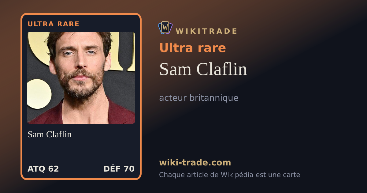 Sam Claflin — carte Ultra rare