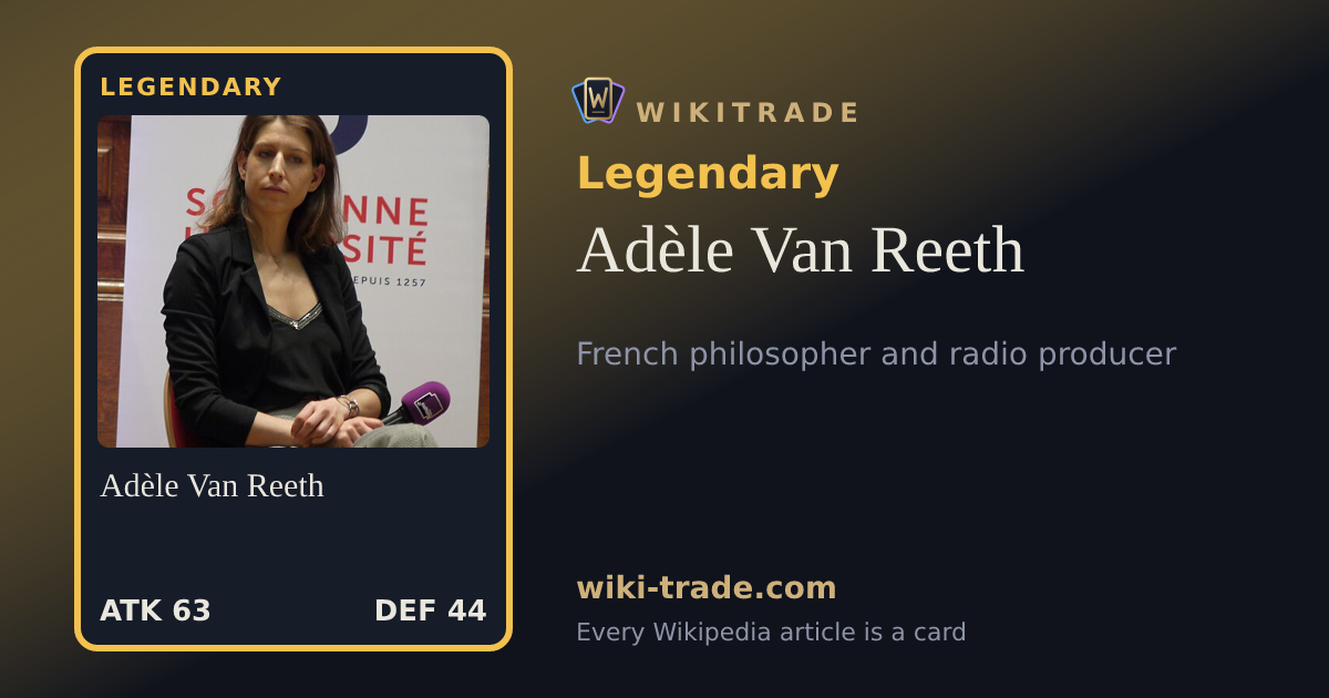 Adèle Van Reeth — Legendary card