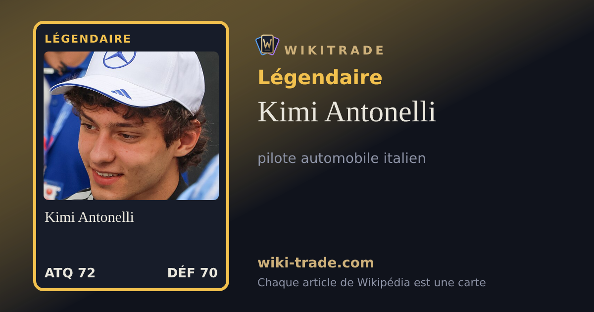Kimi Antonelli — carte Légendaire