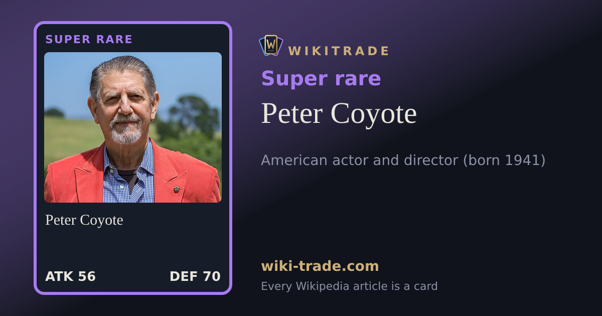 Peter Coyote — Super rare card