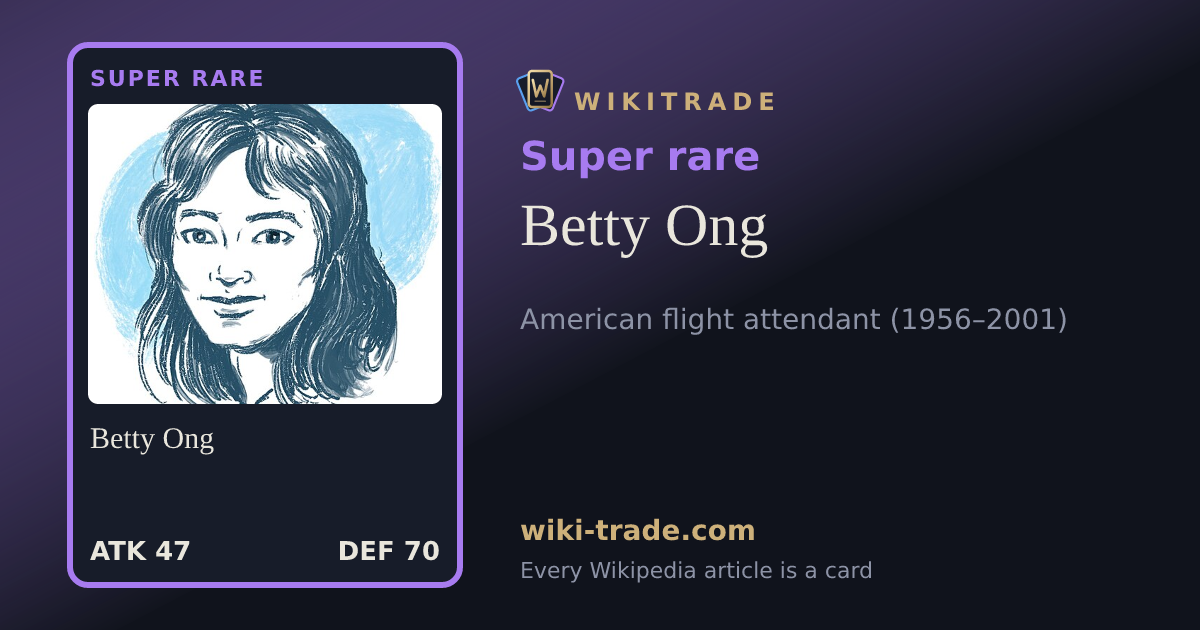 Betty Ong — Super rare card